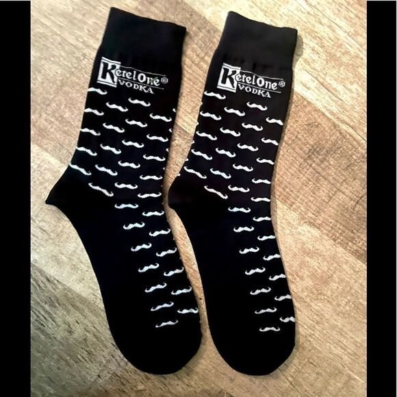 New Ketel One Vodka Mustache Socks - Picture 1 of 1